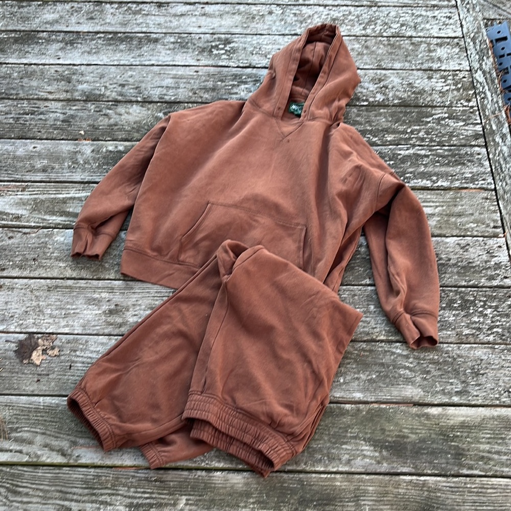 American Eagle Brown Jogger Set XL